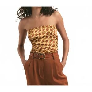 NEW FAVORITE DAUGHTER colette top in saddle weave